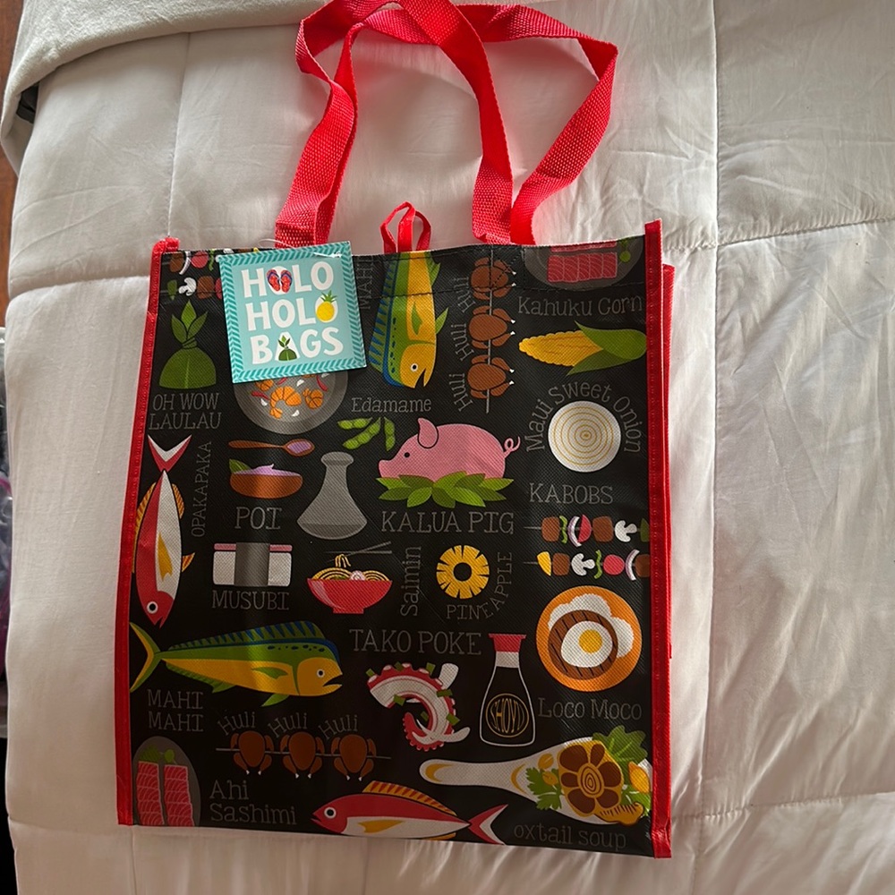 HOLO HOLO Shopping Tote Island Lifestyle Reusable Shopping Bags Hawaiian Themed